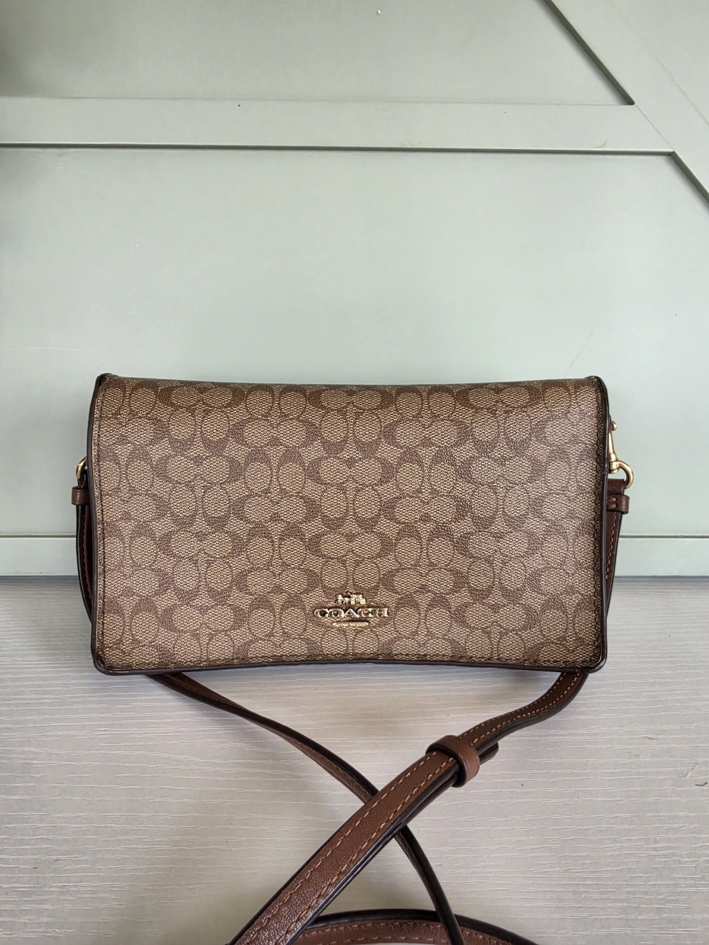 Coach Anna Foldover Clutch Crossbody bag